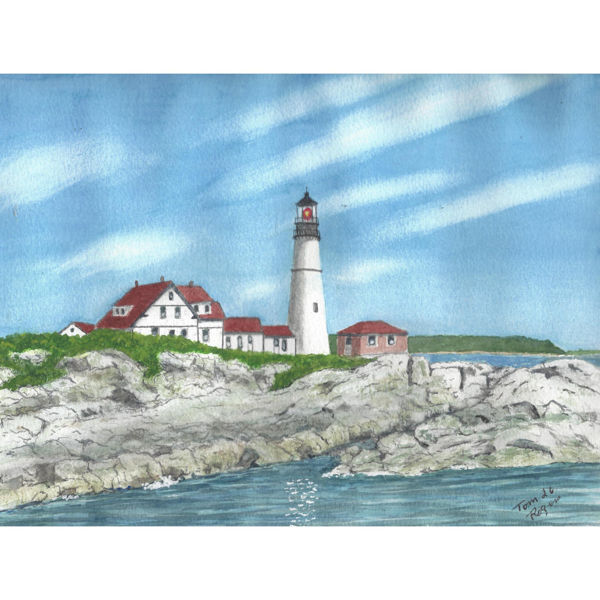 Portland head lighthouse Cape Elizabeth Maine