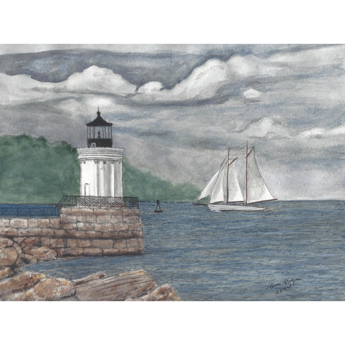 Portland Breakwater Lighthouse Maine