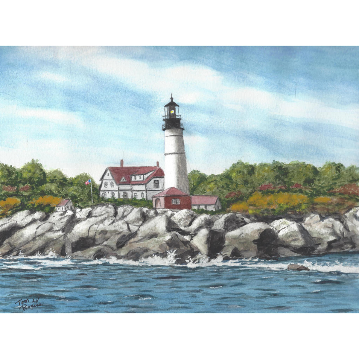 Portland head lighthouse Cape Elizabeth Maine