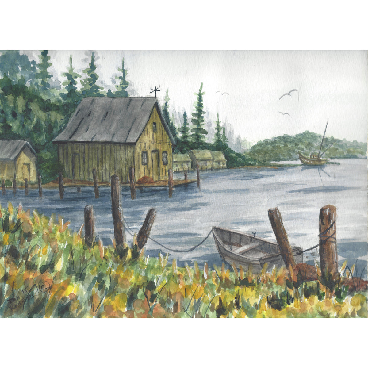 Small fishing village