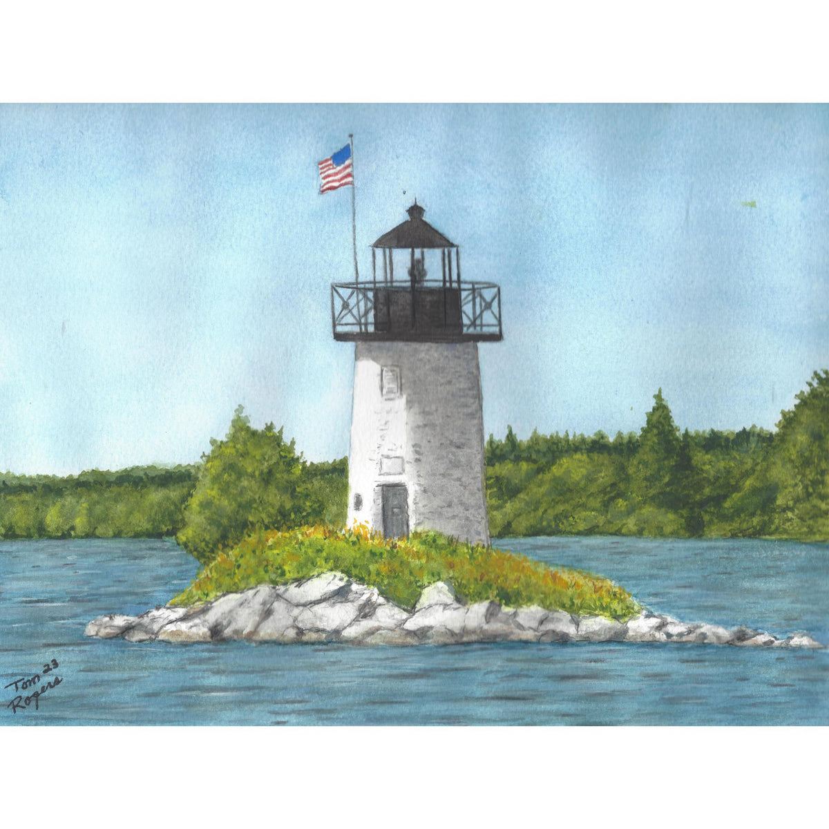 The Ladies delight light house. Winthrop, Maine