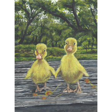 two baby ducks